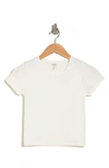 Elodie Short Sleeve Crop T-shirt In White