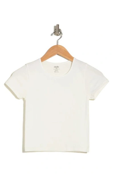 Elodie Short Sleeve Crop T-shirt In White