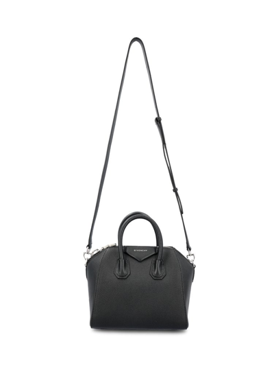 Givenchy Logo Detailed Zipped Tote Bag In Black
