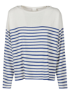 CT PLAGE STRIPED COTTON BLEND PULLOVER