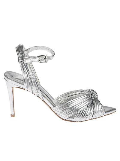 Ncub Clara 36 Laminate Sandals In Silver