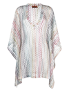 MISSONI ZIGZAG-PRINT V-NECK BEACH COVER-UP