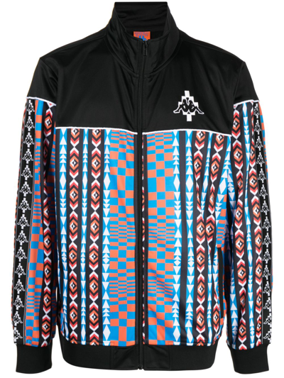 Marcelo Burlon County Of Milan Marcelo Burlon X Kappa Track Jacket In Black,multi