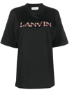 LANVIN EMBROIDERED-LOGO T-SHIRT