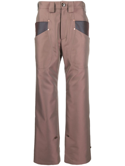 Kiko Kostadinov Pink Mcnamara Uniform Trousers In Antique Copper/oxidized Copper