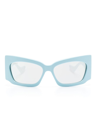 Gucci Square-frame Sunglasses In Blue