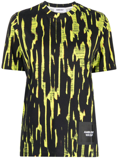 Ambush Graphic-print Crew-neck T-shirt In Green