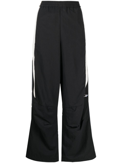 Ambush Panelled Straight-leg Trousers. In Black