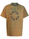 SONG FOR THE MUTE LOGO-PRINT DISTRESSED T-SHIRT