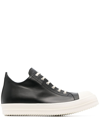 RICK OWENS LOW-TOP LEATHER SNEAKERS