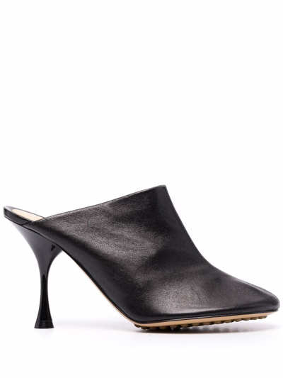 Bottega Veneta Dot Sock Leather Mule In Brown