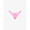Skims Womens Light Pink High-rise Recycled Stretch-nylon Bikini Bottoms