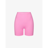 Skims Womens Light Pink Mid-rise Recycled Stretch-nylon Swim Shorts
