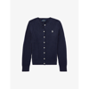 Polo Ralph Lauren Mini-cable Cotton Cardigan In Hunter Nvy