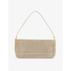 Saint Laurent Suzanne Crystal-embellished Shoulder Bag In Cry.silv.sh