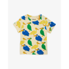 Mini Rodini Printed Cotton-blend T-shirt In Yellow