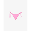 Skims Womens Light Pink Dipped Tie-fastened Recycled Stretch-nylon Bikini Bottoms