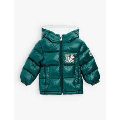 Moncler Babies'  Green Arslan Quilted Shell-down Puffer Jacket 3 Months-3 Years