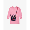 Marc Jacobs Graphic-print Sweater Dress In Apricot