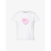 Alexander Wang Suga Baby Shrunken Tee In Compact Jersey In Bright White