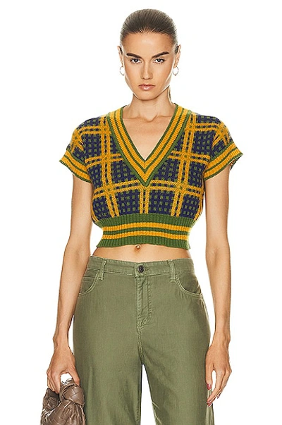 Marni V-neck Sweater In Lawngreen