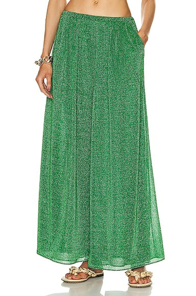 Oseree Lumière Wide Leg Pants In Green