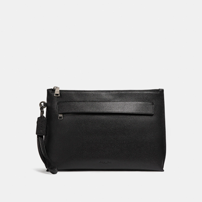 Coach Carryall Pouch In Black