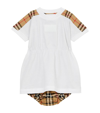 BURBERRY KIDS COTTON CHECK DRESS AND BLOOMERS SET (3-36 MONTHS)