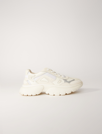 Maje Size Woman-sneakers-s In Off White