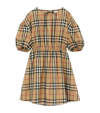 BURBERRY KIDS STRETCH-COTTON VINTAGE CHECK DRESS (3-14 YEARS)