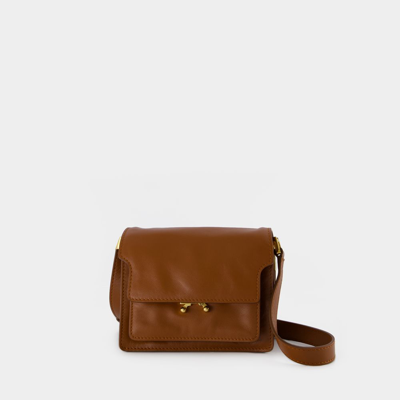 Marni Hobo Mini Trunk Tasche -  - Leder - Braun In Brown