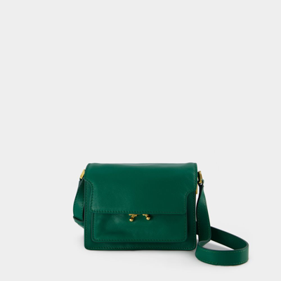 Marni Mini Trunk Hobo Bag -  - Leather - Green