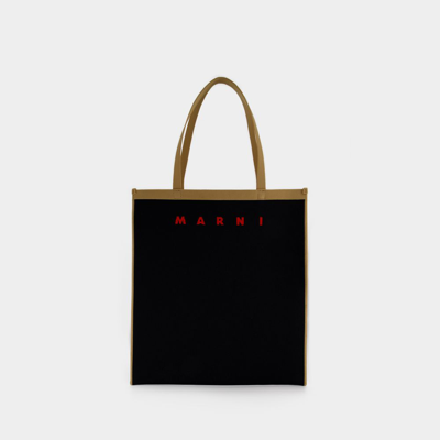 Marni Tote Bag Flat Shopping -  - Schwarz In Black