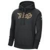 Nike Men's  Black Toronto Raptors 2021/22 City Edition Essential Logo Pullover Hoodie In Yellow/black