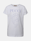 EMILIO PUCCI WHITE COTTON T-SHIRT