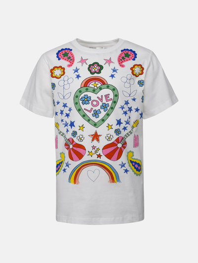 Stella Mccartney Graphic-print Cotton T-shirt In White