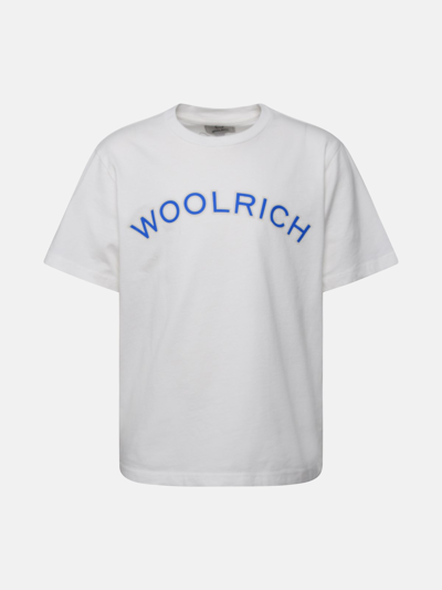 Woolrich Kids' Varsity Logo-print T-shirt In White