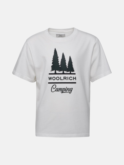 Woolrich Kids' Road Trip Logo-printed T-shirt In White