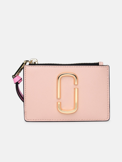 Marc Jacobs (the) Multicolor Leather Snapsho Card Holder In Pink