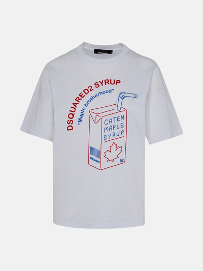 Dsquared2 Kids' White Cotton T-shirt