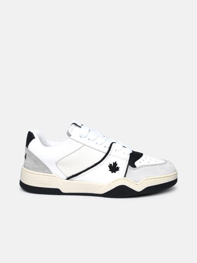 Dsquared2 White Leather Piker Sneakers