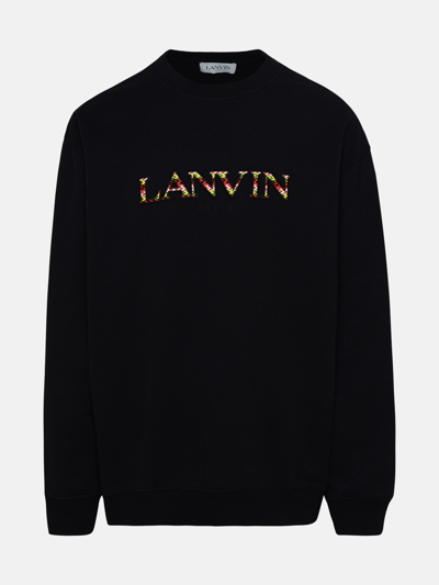 Lanvin Black Cotton Sweatshirt