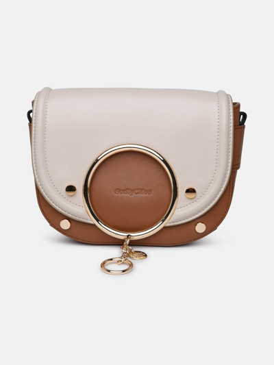See By Chloé Multicolor Leather Mara Bag In Beige