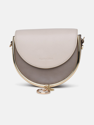 See By Chloé Small Leather Mara Shoulder Bag In Grey
