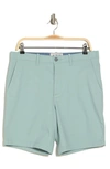 Original Penguin 9 Stretch Bedford Shorts In Blue Surf