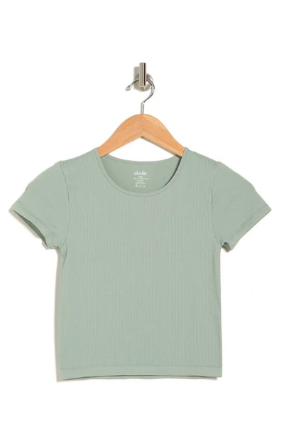 Elodie Short Sleeve Crop T-shirt In Seafoam