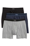 Saxx Daytripper 3-pack Slim Fit Boxer Briefs In Black/ Grey/ Navy