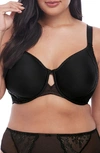 Elomi Charley Full Figure Spacer Underwire Bra In Black