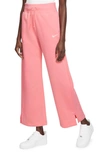Nike Women's  Sportswear Phoenix Fleece High-waisted Wide-leg Sweatpants In Pink
