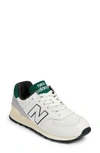 New Balance 574 Sneaker In White/ White/ Green